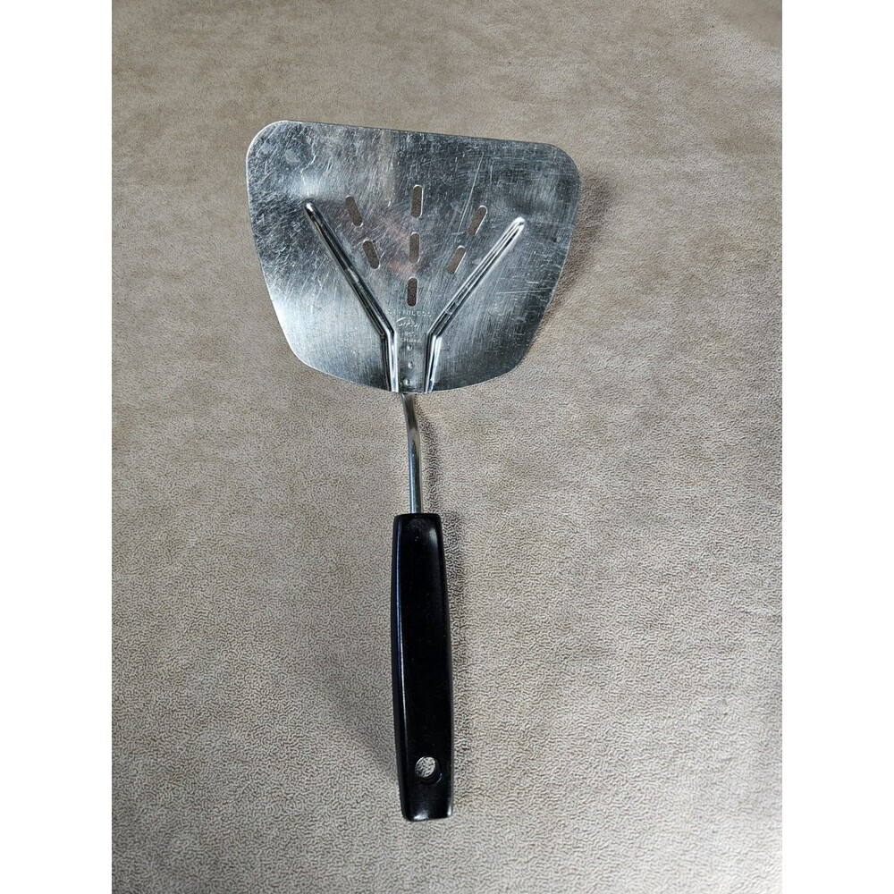 Foley Stainless MPLS Vintage Wide Slotted Spatula, Curve Flipper / Fish Turner